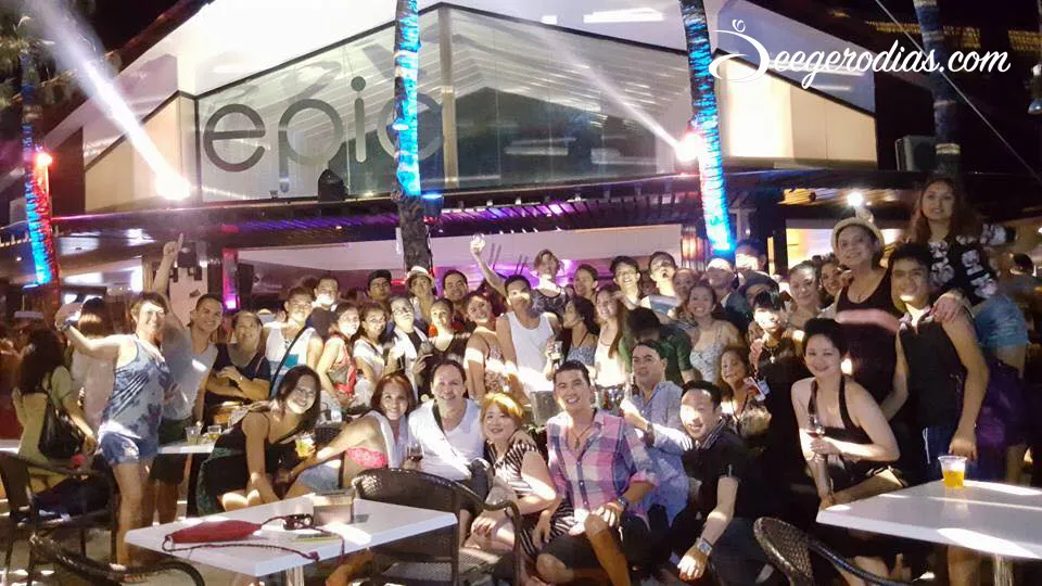 All the dancers and judges coming together to party after the competition at one of the best clubs at this party island: Epic Club.