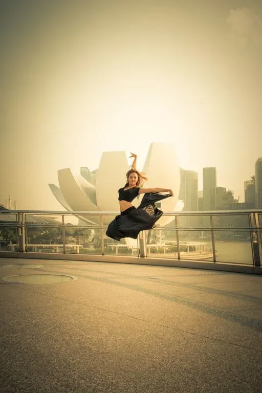 The lotus flower architecture of the ArtScience Museum. Fly high Singapore.