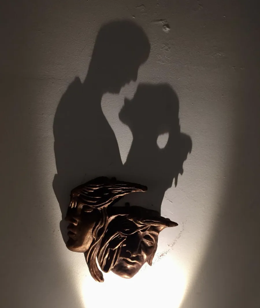 Shadow art by a Jordanian artist at XVA Gallery.