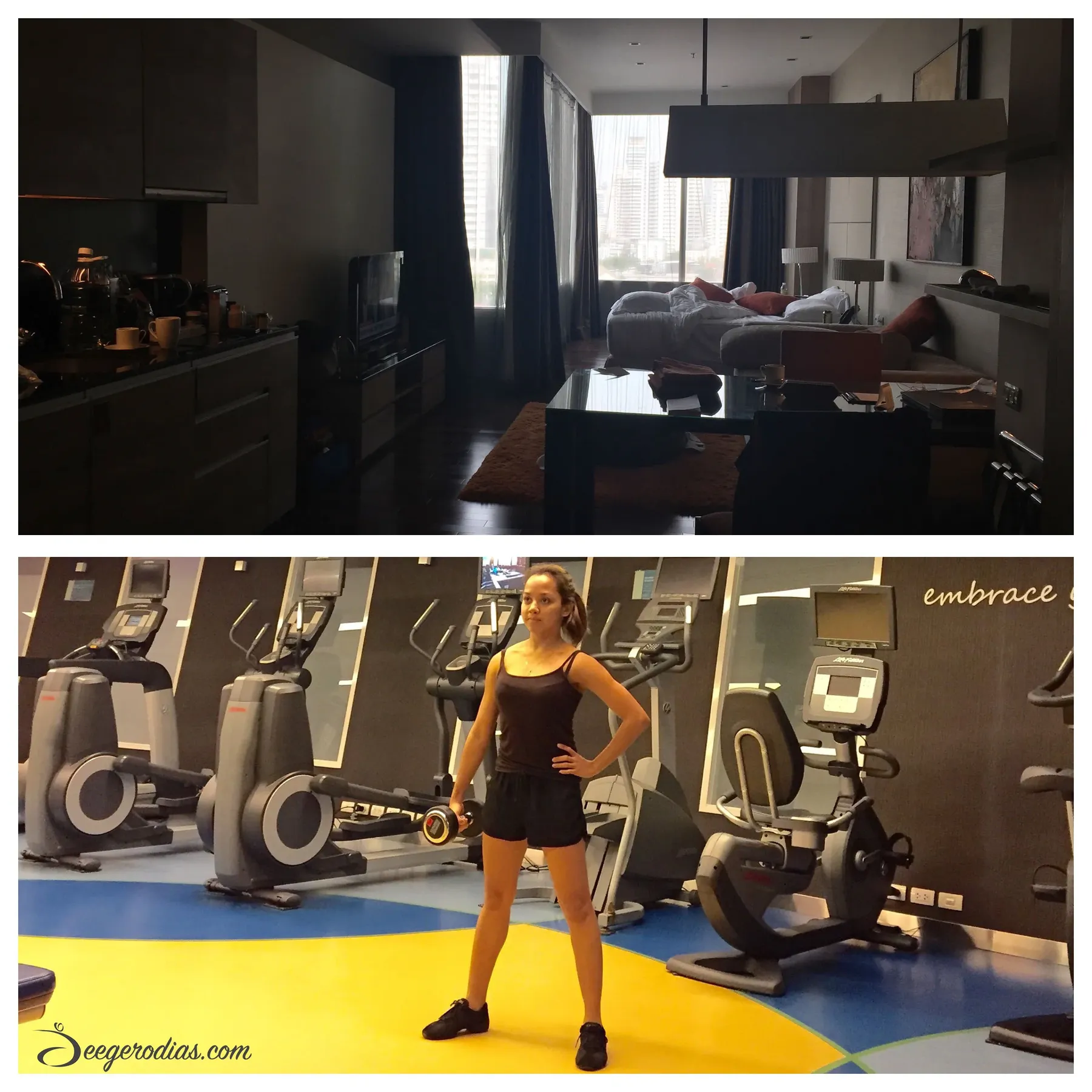 <a href="https://www.panpacific.com/en/serviced-suites/thailand/bangkok.html"  target="_blank" ></a>  The    Pan Pacific Serviced Suites    in the Sukhumvit / Thonglor area is the best accommodation! I love the spacious rooms with your own kitchen. The gym is awesome complete with the perfect lounge area for after work out. The best part about this is the location. I spent an entire day just walking outside and the street is packed with the best cozy little cafes - both independent and chains. There were a lot of Japanese, Thai and Korean restaurants and they were delicious (see picture below). And most of all, there was about one massage salon every block - offering affordable prices! I'll definitely stay within this area from now on everytime I go back to Thailand.